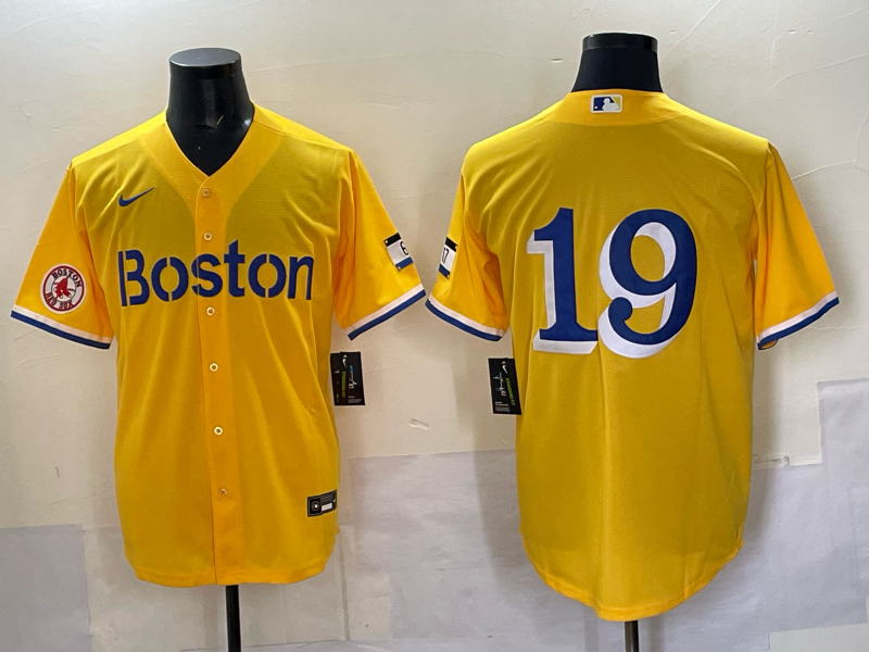 Men 2025 Boston Red Sox #19 Anthony yellow Nike MLB Jersey 003->boston red sox->MLB Jersey